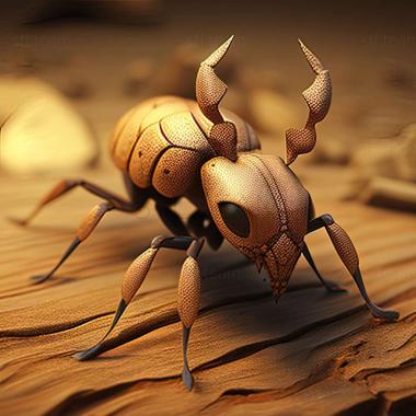 3D model Pheidole titanis (STL)